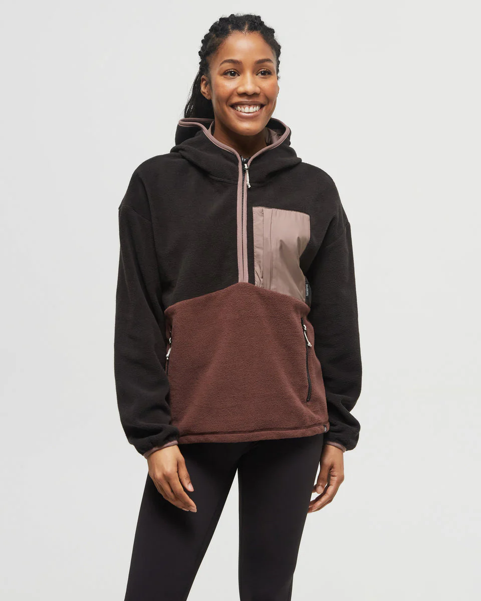 Recycled MicroFleece Contrast 1/4 Zip