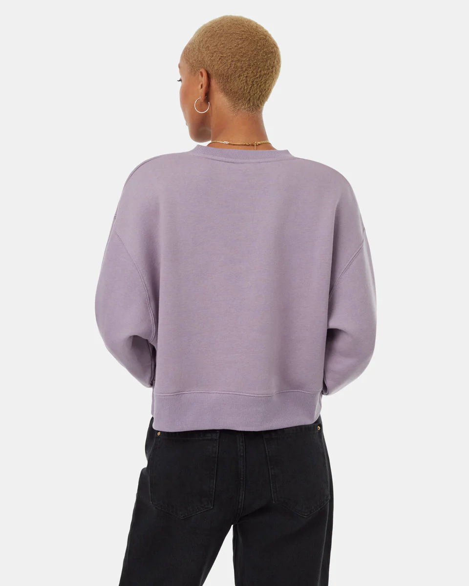 TreeFleece Oversized Cropped Crew - Image 3