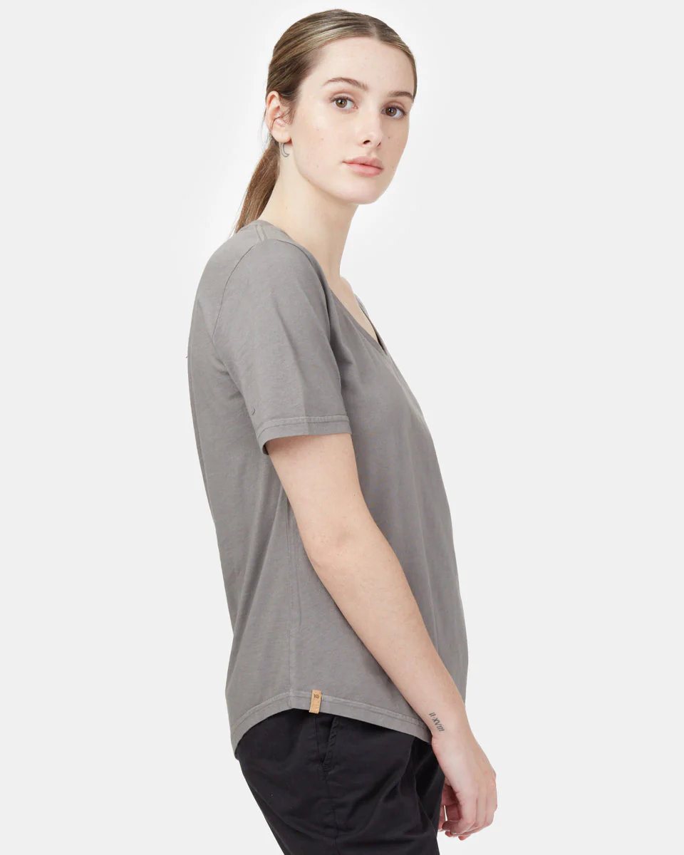 Natural Dye V-Neck T-Shirt - Image 2
