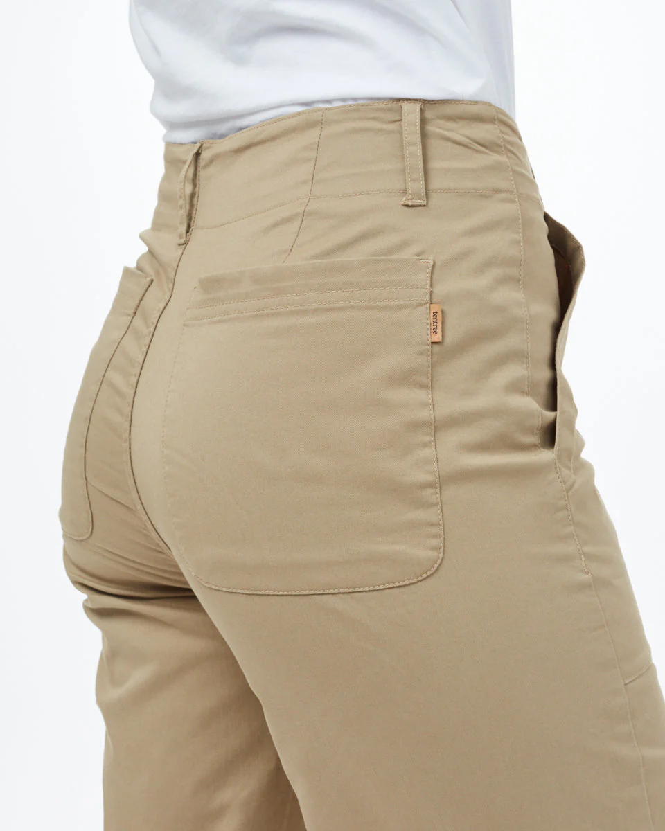 Twill Cropped Wide Leg Pant - Image 5